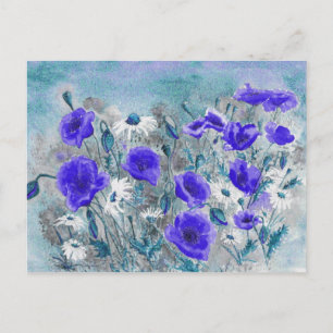 Carte postale 'Poppy Blue'