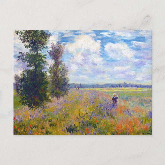 Carte Postale Poppy Field, Argenteuil, 1875 Claude Monet (Devant)