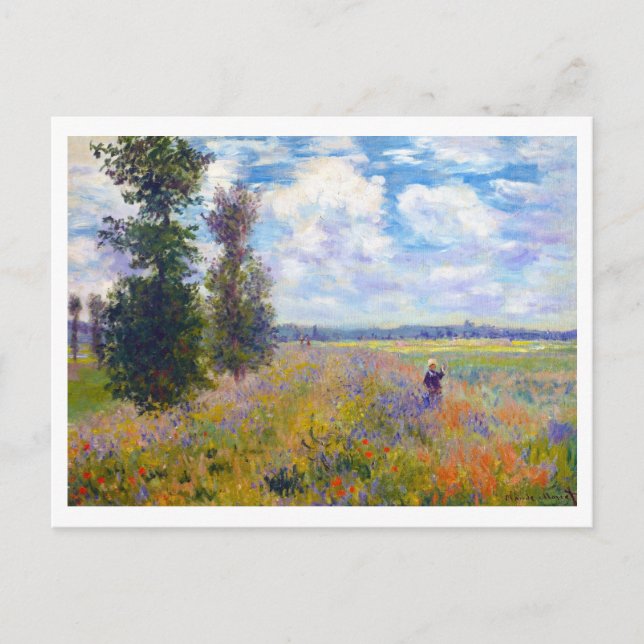 Carte Postale Poppy Field, Argenteuil, 1875 Claude Monet (Devant)