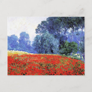 Carte Postale Poppy Fields, belle peinture de Guy Rose