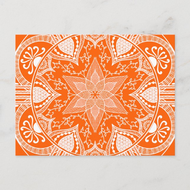 Carte Postale Poppy Mandala (Devant)