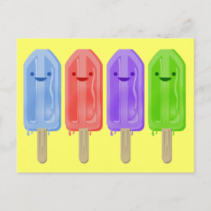 Carte Postale Popsicles