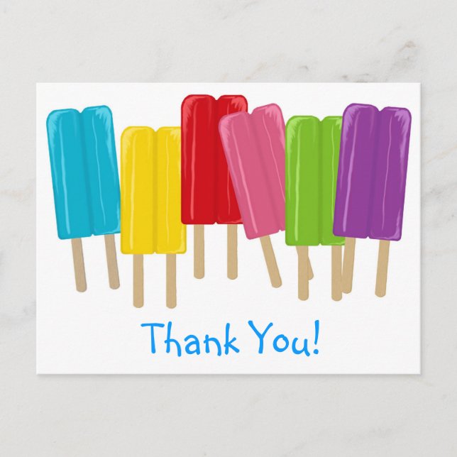 Carte Postale Popsicles et Pois (Devant)