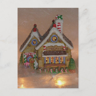 Carte Postale Porcelaine de la maison de pain d'épices