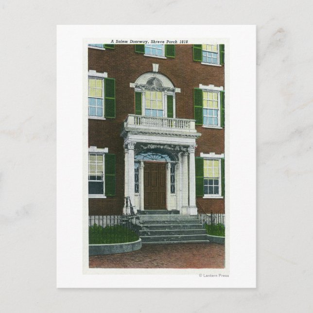 Carte Postale Porche Shreve, Vue Porte Salem (Devant)