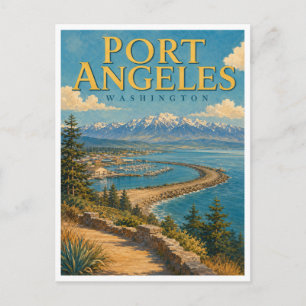 Carte Postale Port Angeles Washington Ediz Hook GeoSaga