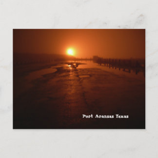 Carte postale Port Aransas (minuit au quai)
