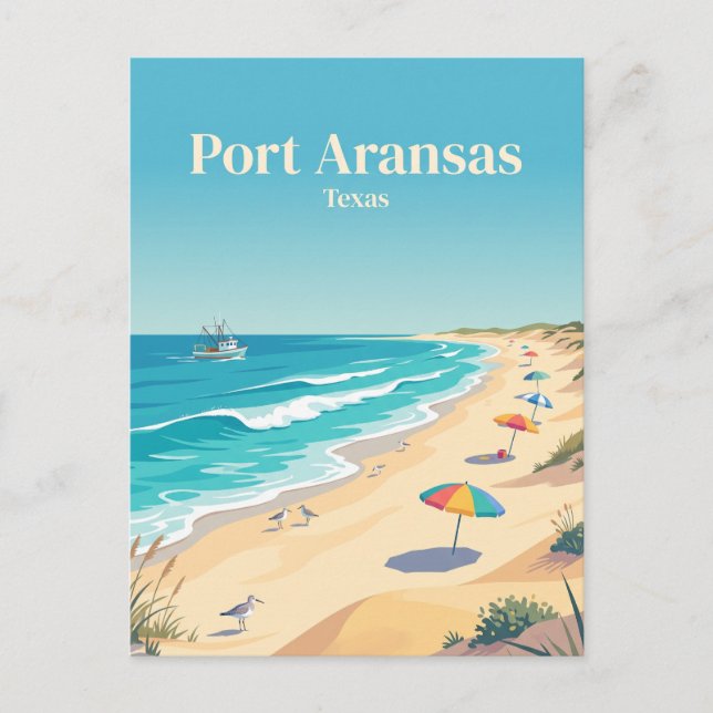 Carte Postale Port Aransas, Texas (Devant)