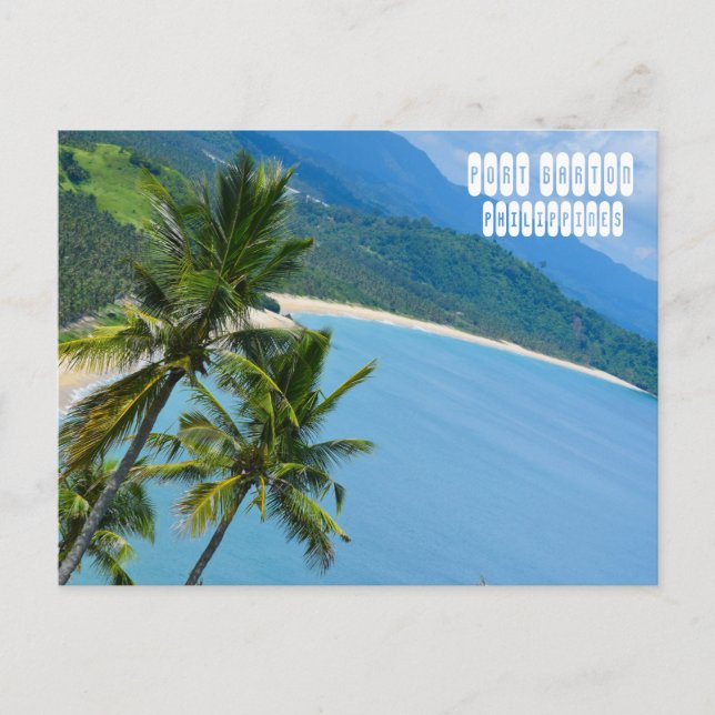 Carte Postale Port Barton aux Philippines (Devant)