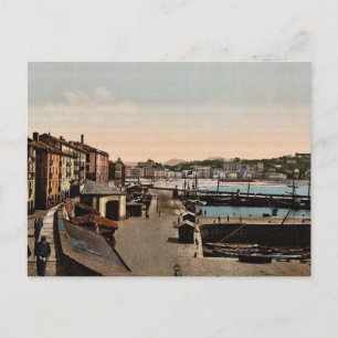 Carte Postale Port, cru Photochrom de San Sebastian, Espagne