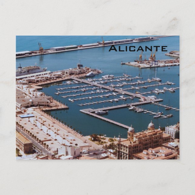 Carte Postale Port d'Alicante (Devant)