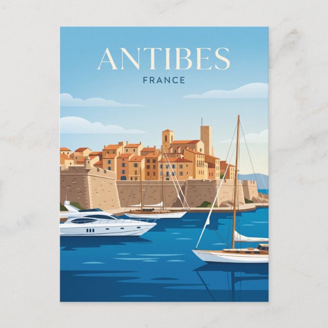 Carte Postale Port d'Antibes France (Devant)