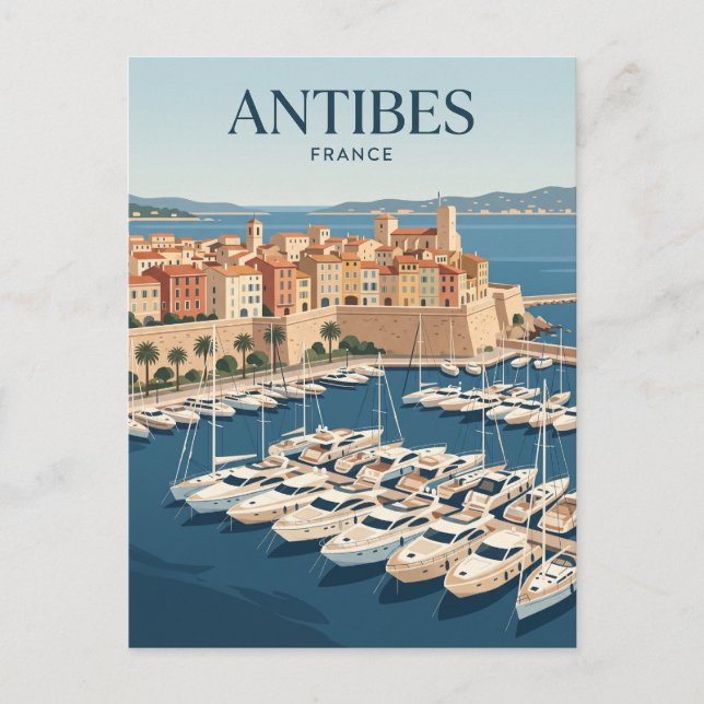 Carte Postale Port d'Antibes France (Devant)