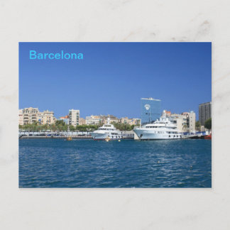 Carte Postale Port de Barcelone