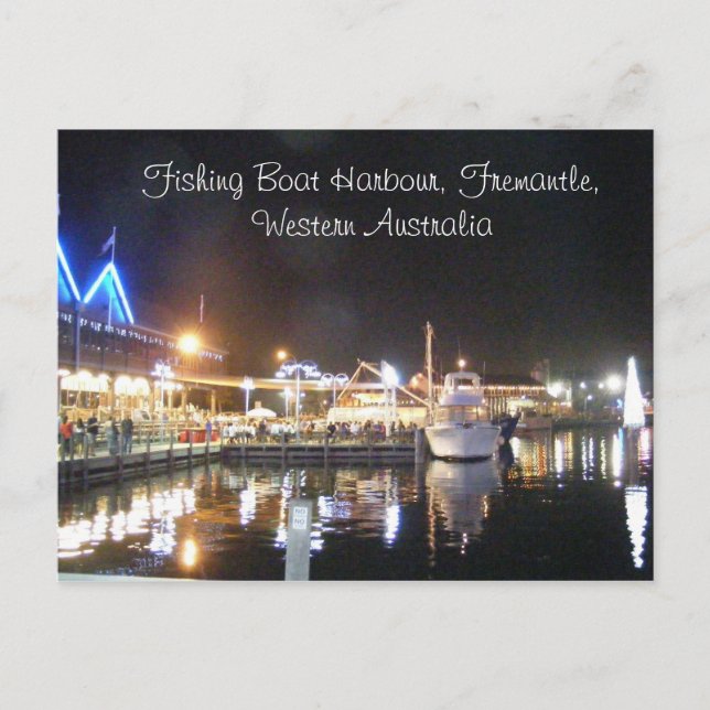 Carte Postale , Port de bateau de pêche, Fremantle, ouest… (Devant)