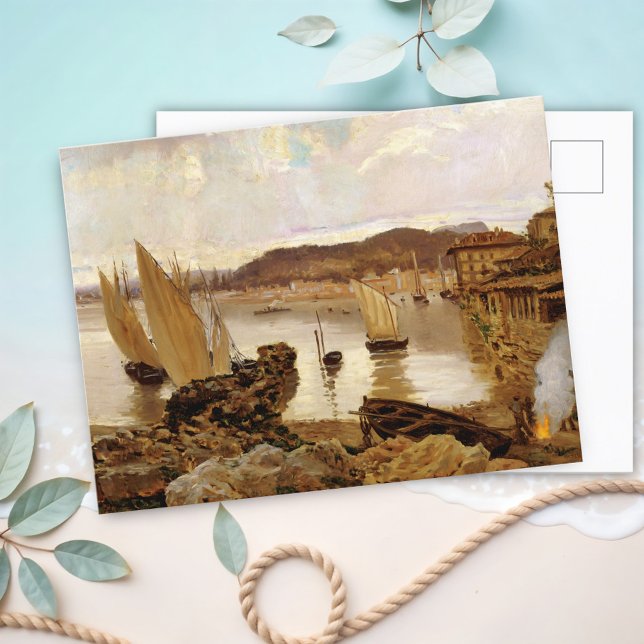 Carte Postale Port de Bilbao, Antonio Munoz Degrain (Créateur téléchargé)