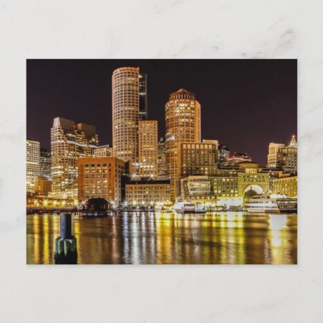 Carte Postale Port de Boston (Devant)