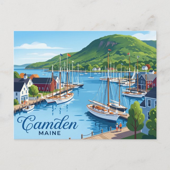 Carte Postale Port de Camden USA (Devant)