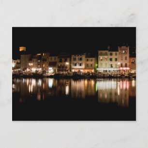 Carte Postale Port de Cassis la nuit