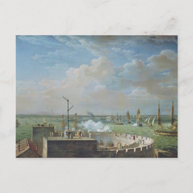 Carte Postale Port de Cherbourg, 1822 (Devant)