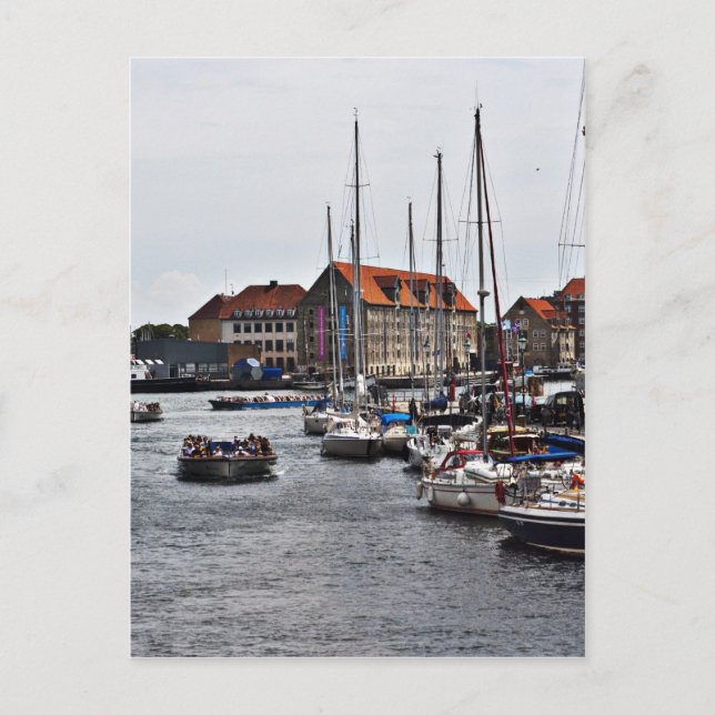 Carte Postale Port de Copenhague (Devant)
