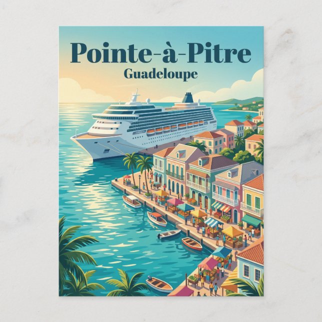 Carte Postale Port de croisière de Pointe-à-Pitre Guadeloupe (Devant)