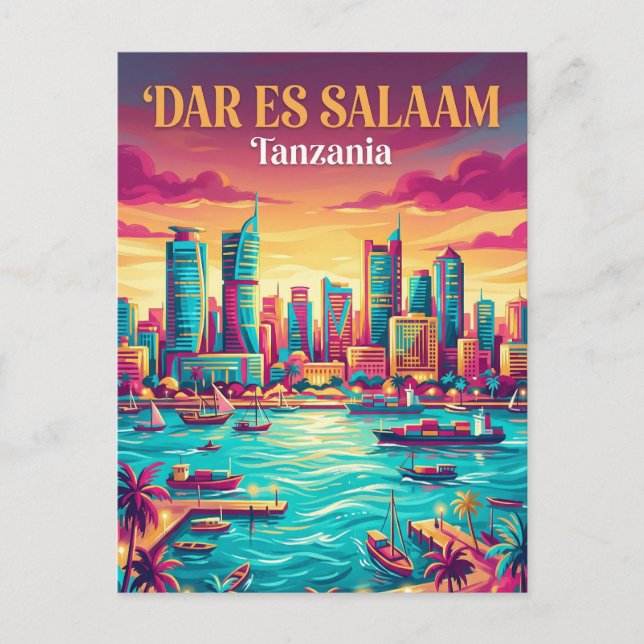 Carte Postale Port de Dar es Salaam Tanzanie (Devant)