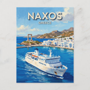 Carte Postale Port de ferry de Naxos Grèce