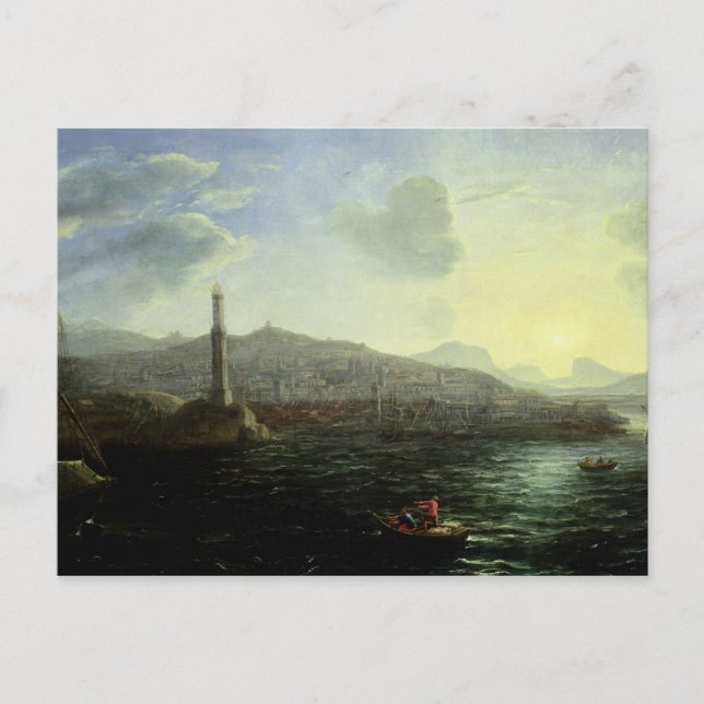 Carte Postale Port de Gênes, Vue mer (Devant)