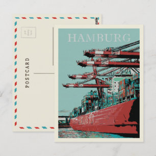 Carte Postale Port de Hambourg - Iconic Port City