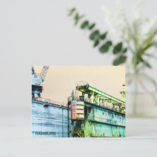 Carte Postale Port de Hambourg - Sachers Art -