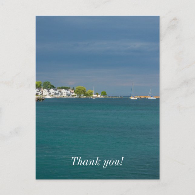 Carte Postale Port de l'île Mackinac (Devant)