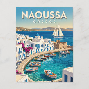 Carte Postale Port de Naoussa Paros Grèce