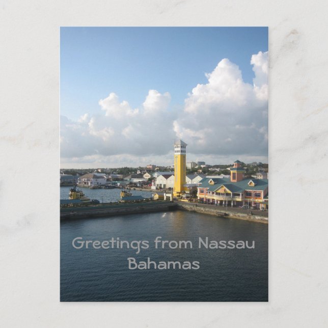 Carte Postale Port de Nassau (Devant)