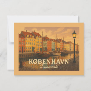 Carte Postale Port de Nyhavn à Copenhague