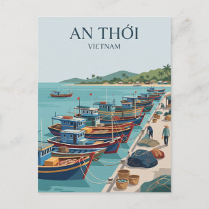 Carte Postale Port de pêche d'An Thới Viêt Nam