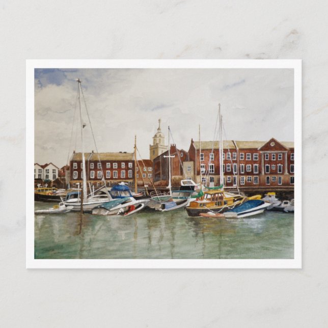 Carte Postale Port de Portsmouth (Devant)