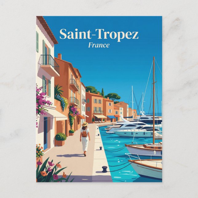 Carte Postale Port de Saint-Tropez France (Devant)