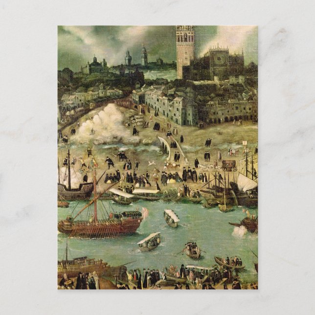Carte Postale Port de Séville, c.1590 (Devant)