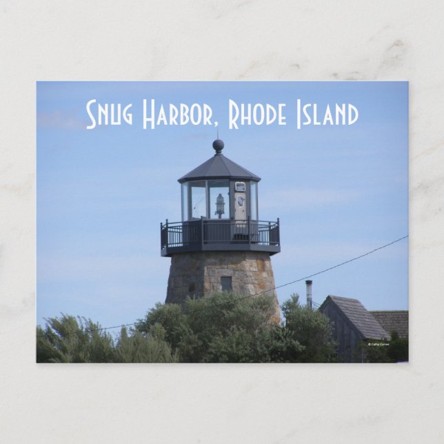 Carte Postale Port de Snug, Rhode Island (Devant)