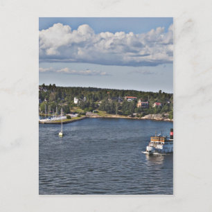 Carte Postale Port de Stockholm Suède