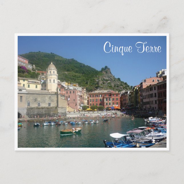 Carte Postale port de vernazza cinque (Devant)
