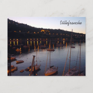 Carte Postale port de Villefranche matin