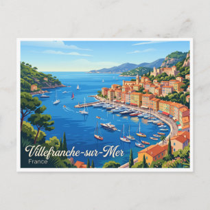 Carte Postale Port de Villefranche-sur-Mer France