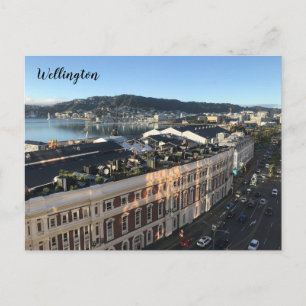 Carte Postale port de Wellington NZ
