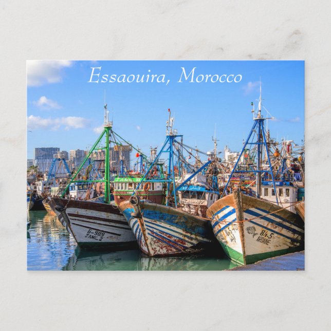 Carte Postale Port d'Essaouira Maroc (Devant)