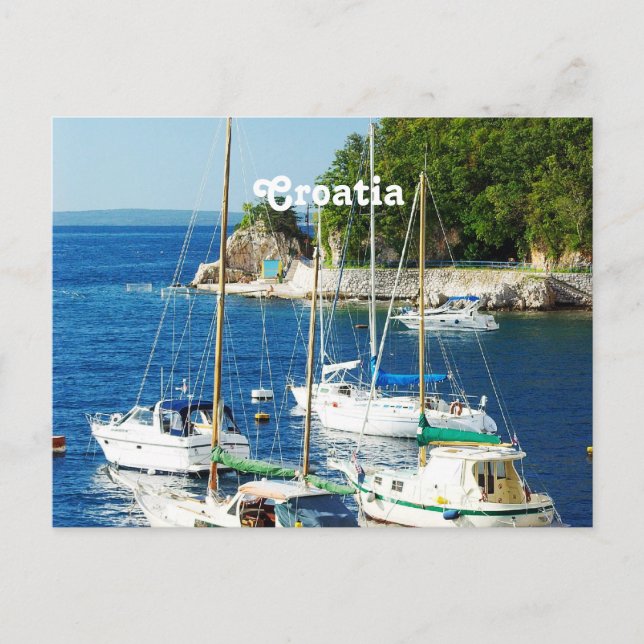 Carte Postale Port en Croatie (Devant)