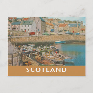 Carte Postale Port ferroviaire vintage Scotland