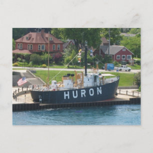 Carte Postale Port Huron Lightship Huron, MI St. Clair River
