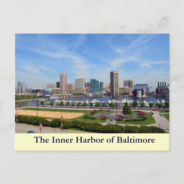 Carte Postale Port intérieur de Baltimore (Devant)